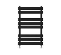Right Radiators 800X500 mm Designer Flat Panel Heated Towel Rail Radiator Bathroom Warmer Heating Black