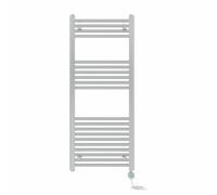 Right Radiators Prefilled Thermostatic Electric Heated Towel Rail Straight Bathroom Ladder Warmer - Chrome 1200X500 mm