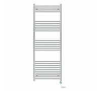 Right Radiators Prefilled Thermostatic Electric Heated Towel Rail Straight Bathroom Ladder Warmer - Chrome 1600X600 mm