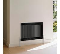 Right Radiators Traditional 2 Column Radiator Horizontal Heating Cast Iron Style Rads 600X1010mm Black
