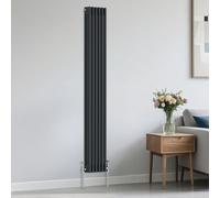 Right Radiators Traditional 3 Column Radiator Vertical Heating Cast Iron Style Rads 1800X292mm Anthracite