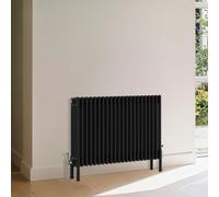 Right Radiators Traditional 4 Column Radiator Horizontal Heating Cast Iron Style Rads 600X1010mm Black