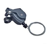 Right Side 7 Speed Thumb Shifter Compatible with For Brompton and For 3sixty Bikes Supports Various Speed Setups Aluminum Alloy (Grey)