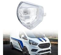 Right Side Clear Wing Mirror Indicator Lens for Ford Transit Custom V362 2012-2023, for Tourneo Custom 2014-2023, Lamp Cover, 1766579 BK2113B381AB (Driver Side)
