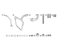 Right Side Frame Kit, GIVI TMT5115 For MT501S Bag, BMW R1200 NINET