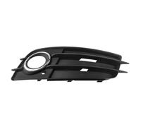 Right Side Matte Black Fog Light Grill Chrome Ring S-Line Bumper Compatible With Audi A4 B8 S-LINE S4 2008-2012 8K0807682C