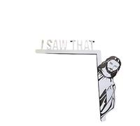 Right Side Wooden Door Frame Corner Sign I SAW THAT Jesus Sign Decor for Church or Office 1pc & Hanging Door Ornament wall art