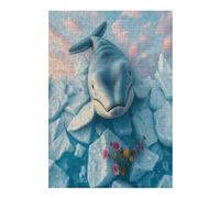 Right Whale 300 Piece Count Premium Jigsaw Puzzle Paisaje Edificio Teen Fans 14-18 Yrs Concentration Training Leisure Adventure Valentines Gift Premium Cardboard 300 PCS