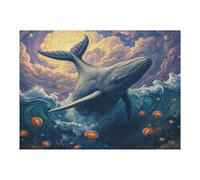 Right Whale 500 Piece Count Premium Jigsaw Puzzle Paisaje Edificio Teen Fans 14-18 Yrs Concentration Training Leisure Adventure Valentines Gift Premium Cardboard 500 PCS