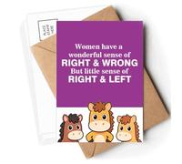 Right Wrong Left Right Drive Postcards Envelopes Cards Mailing Year Horse