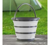rightclick 10L Collapsible Bucket Water Cleaning Container with Handle, Foldable Mop Buckets, Portable Cleaning Fishing Camping Silicone Space Saving Folding Bucket for Travelling, Picnics, Outdoor.