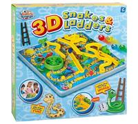 rightclick 3D Snakes and Ladders Board Game - Classic Family Board Game for Kids, Educational Toy & Strategy Game, Fun Activity for Boys & Girls, Large Size 31.5cm