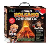 rightclick Kids Volcano Science Kit - DIY Ultimate Volcano Experiment Lab with Book, Volcano Mold, Goggles, Citric Acid, Bicarbonate, Trees & More - STEM Learning Fun