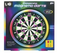 rightclick Magnetic Darts Set with LED Board - Indoor/Outdoor Safe Dart Game for Kids & Families, Includes 6 Magnetic Darts in 2 Colours, Gift Toy, 42 x 42 x 3cm (Approx.)