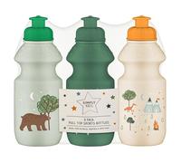 rightclick Small Water Bottle - Kids Pull Top Sports Bottles, Reusable Boys Drinks Bottle for School, Refillable Girls Water Bottles, No Spill Toddler Water Bottle (Outdoors)