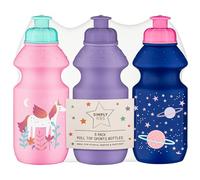 rightclick Small Water Bottle - Kids Pull Top Sports Bottles, Reusable Boys Drinks Bottle for School, Refillable Girls Water Bottles, No Spill Toddler Water Bottle (Unicorn)