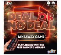rightclick TV Game Show Board Game - Family Party Games with Quiz, Buzzer & Challenge Rounds - Classic Show-Inspired Fun for Kids, Board Games For Teens & Adults (Deal Or No Deal)