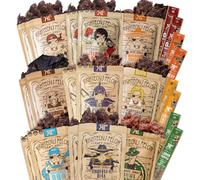 Righteous Felon Beef Jerky and Meat Sticks Variety Pack, High Protein, Low Carb, Low Sugar, Gluten Free, Healthy Snacks for Adults and Kids, Made with Premium Meats, Gifts for Men (Noah's Ark 26 Pack)