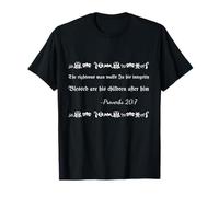 Righteous Man Proverbs Verse Message Saying T-Shirt