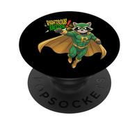 'Righteous Raccoon Superhero s Retro Comic Strip PopSockets Adhesive PopGrip