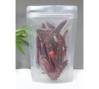 Rightpak Clear Stand Up Pouches 200 Pieces 16cm x 23cm, Heat Resealable Smell Proof For Food Storage, Tear Notches Packaging Bags