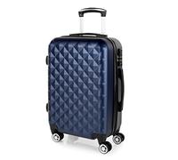 ITACA - Rigid Cabin Suitcase Travel Small Suitcase with Wheels - ABS Hand Luggage Case with Telescopic Handle - Lightweight Suitcase Carry on Suitcase with TSA Combination Lock - Cabin Luggage i, Blue