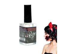 Rigid Collodion Scarring Liquid, 15ML Realistic Makeup Scar Liquid, Long Lasting Halloween Makeup Fake Scars Liquids with Brush, Halloween Cosmetic Face Body Scar Water, for Cosplay Party Stage