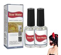 Rigid Collodion Scarring Liquid, 2Pack Makeup Scarring Liquid, Realistic Makeup Scarrings Liquids with Brush, Multi Layer Depth & Dimension Effect Scary Scar Water with Easy Application for Halloween