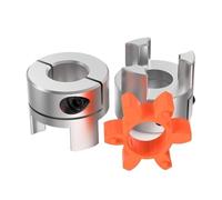 Rigid Connector Coupler 1pc Aluminium Flexible Coupler, 10/12/14/15/16/18-25mm Plum Spider Shaft Coupling D45L66 Motor Connector(22mm x 24mm)