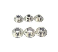 Rigid Flange Coupling, Rigid Flange Coupling Inner Diameter 3 4 5 6 7 8 10 11 12mm Guide Shaft Optical Axis Support 1pcs(Inner hole 6mm)