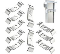 Rigid Pipe Support Strap - 10 Pack Heavy Duty Tube Mounting Clips, Adjustable Fastening Hardware | Plumbing Holder Brackets for Water Supply Lines Washroom House Maintenanc