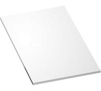 Rigid PVC Board Solid Plastic Panel Polyvinyl Chloride White for Model Makin,Thickness 2Cm(400mm x 400mm)
