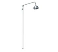 Rigid Riser Shower Kit with Swivel Spout - Chrome