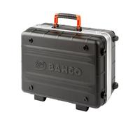 Rigid rolling tool case 42L with telescopic handle and plastic bags 465x215x352 mm