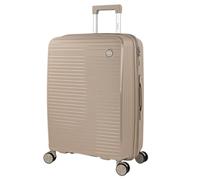 ITACA - Lightweight Medium Large Cabin Rigid Travel Suitcases Set with 360º Wheels Luggage Set with Combination Lock Set Ideal for Demanding Travelers. Extendable, Cream, M, Modern