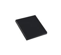 Rigid Thermoplastic Polyoxymethylene Sheets, 100mm 150mm 200mm Black/White Rectangular POM Sheet 1pc(Black,25x150x150mm)
