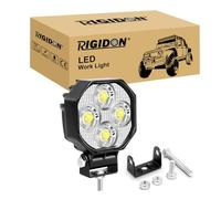 RIGIDON 1 Pcs Mini Led Work Light, 2.8 inch 16W 1600 LM Spotlight, 12V 24V Outdoor Driving Lamp for Car Off road Truck 4x4 SUV ATV Tractors Excavator Boat Motorbike Dirtbike, 6000K White, Fog Lamp