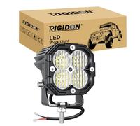 RIGIDON 1 Pcs Square Mini Led Work Light, 3 inch 30W Floodlight, 3000 lumen 12V 24V Outdoor Driving Lamp for Car Off road Boat Truck 4x4 SUV ATV Tractors Excavator Motorcycle, Fog Lamp, 6000K White