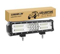 RIGIDON 12V 24V off road driving led light bar, 12 inch 180W fog lamp