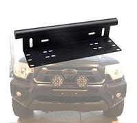 RIGIDON 17 inch Heavy Duty Front Rear Bumper Licence Number Plate Mounting Brackets Holder, For Car Off road Truck SUV UTE ATV 4x4 Led Work Light Bar Black