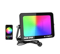 RIGIDON 1X 150W smart Outdoor RGB led floodlight APP Remote Control IP66