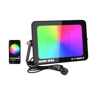 RIGIDON 1X 200W smart Outdoor RGB led floodlight APP Remote Control IP66