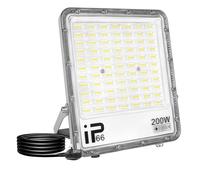 RIGIDON 1x Outdoor Flood led Work Light 200W 20000lm floodlight Cold White
