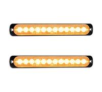 RIGIDON 2 Pack LED Emergency Strobe, 12 LED Amber Flashing Lights