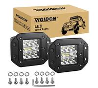 RIGIDON 2 Pcs Led Work Light, 5 inch 42W Spot Beam, 12V 24V Driving Lights Lamp for Car Off road Boat Truck 4x4 SUV ATV Tractors Excavator, 6000K White, Fog Lamp