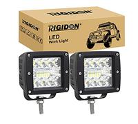 RIGIDON 2 Pcs Square Cube Led Work Light, 3 inch 42W Spot Beam, 12V 24V Driving Lights Lamp for Car Off road Boat Truck 4x4 SUV ATV Tractors Excavator, 6000K White, Fog Lamp