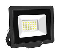 RIGIDON 20W LED Flood Light Outdoor 2000LM Super Bright Outdoor Lights 6000K Daylight White IP66 Waterproof Security Lights for Garden, Garage, Yard, Sports Ground, Patio (White, 20W)