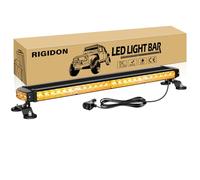 RIGIDON 26Inch 54 LED Rooftop Emergency Strobe Lights Bar, Double Side Flashing Safety Warning Beacon Light with Magnetic Base for Snow Plow, Trucks, Construction Vehicles(Amber)