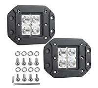 RIGIDON 2Pcs 5Inch 12W Flush Mount LED Work Light, Spot Backup Light