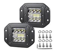 RIGIDON 2Pcs 5Inch 42W Flush Mount LED Work Light, Flood Spot Backup Light